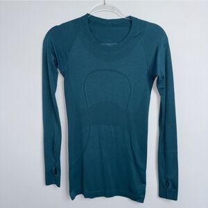 Lululemon Athletica Teal Long Sleeve Shirt